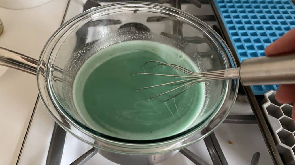 Jell-O blooming on the stove