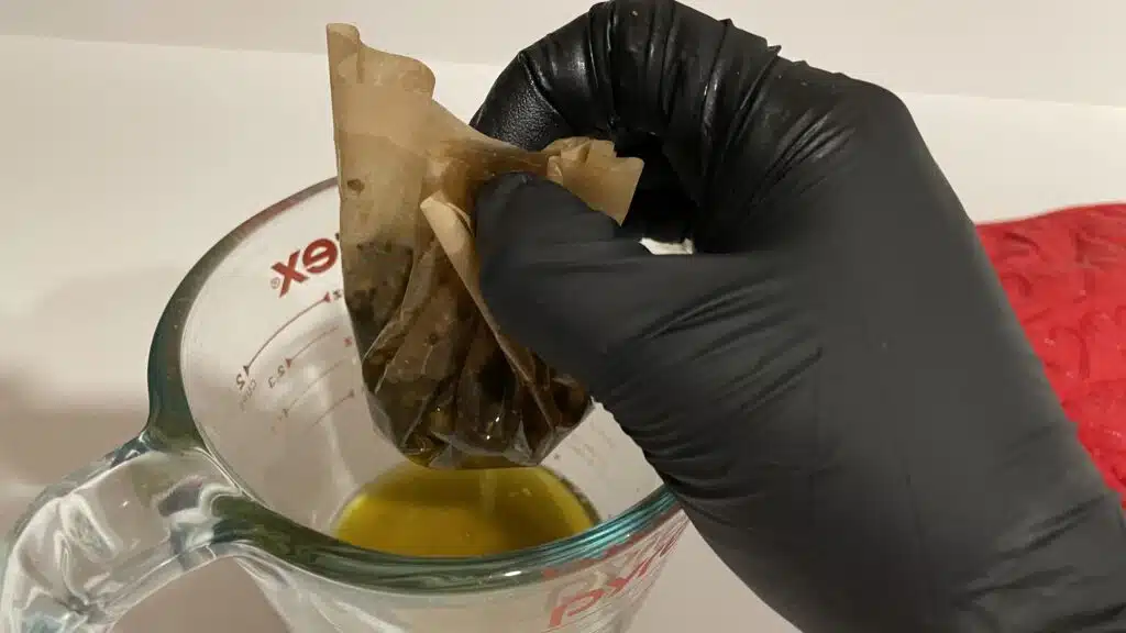 Filtering the CBD and oil
